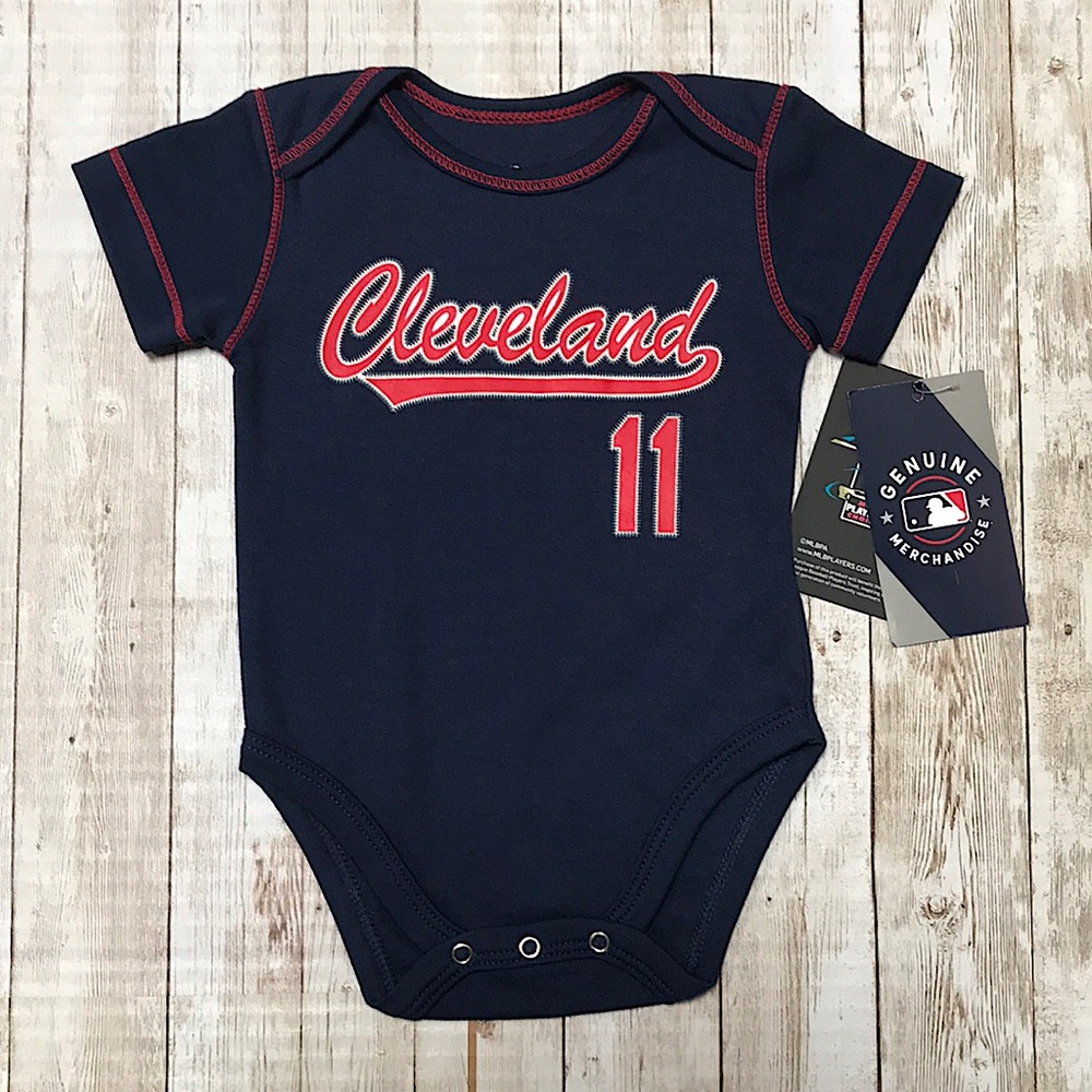 NWT Newborn Cotton Short Sleeve One-Piece Cleveland Jose Ramirez Size 0-3 Months